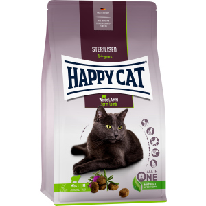 Сухий корм Happy Cat Sterilised Weide Lamm для дорослих стерилізованих кішок зі смаком ягняти 10 кг (70586 / 4001967140712) в Одесі