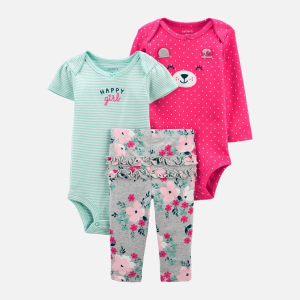 Комплект (боді 2 шт + легінси) Carters 1J996910 80 см 998 ASST Assorted-ST (194133787935) краща модель в Одесі