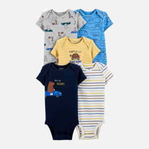 Боди-футболка Carters 1J981810 62 см 5 шт 998 ASST Assorted-ST (194133788123) в Одессе