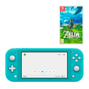 Набір Консоль Nintendo Switch Lite Turquoise 32GB Нове + Гра The Legend of Zelda Breath of The Wild Озвучка Nintendo Switch Нове