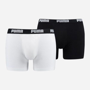 Труси-шорти Puma Basic Boxer 2P 90682307 S 2 пари White-Black (8718824609676) ТОП в Одесі