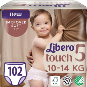 Підгузки-трусики Libero Touch Pants 5 10-14 кг одноразові 102 шт (7322541430324) ТОП в Одесі