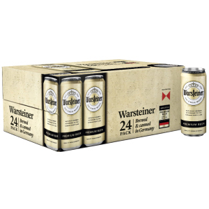 Упаковка пива Warsteiner Premium Verum світле фільтроване 4.8% 0.5 л x 24 шт (4000856094471) краща модель в Одесі