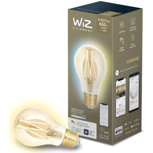 Умная лампочка WIZ Smart LED WiFi A60 E27 WiZ DW FA Q Warm Dimmable Filament 550lm 2200K (WZE21026011-A) ТОП в Одессе