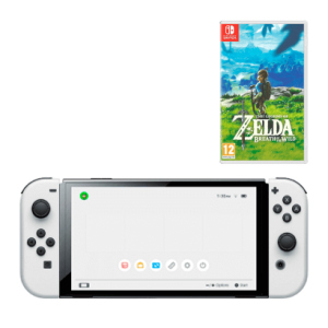 Набір Консоль Nintendo Switch OLED Model HEG-001 64GB White Новий + Гра The Legend of Zelda Breath of The Wild ТОП в Одесі