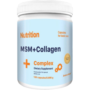 Хондропротектор МСМ+Колаген EntherMeal MSM+Collagen Complex 120 капсул (MSMCOLEM00122) краща модель в Одесі