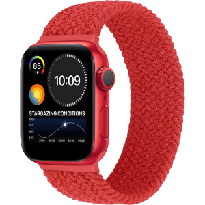 Ремінець Promate Fusion-44M для Apple Watch 42-44 мм 1/2/3/4/5/6/7/SE Red (fusion-44m.red) ТОП в Одесі