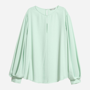 Блузка H&M XAZ127229AHNX 38 Мятная (DD8000002036696) рейтинг