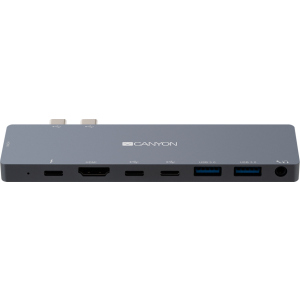 Мультипортова док-станція Canyon 8-в-1 USB Type C (CNS-TDS08DG) в Одесі