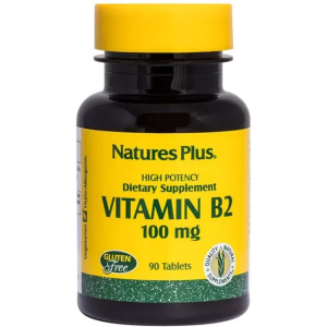 Рибофлавін, B-2, Nature's Plus, 100 мг, 90 Пігулок (097467016309) в Одесі