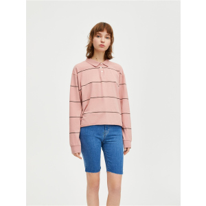 Поло Pull & Bear XAZ217099FJOH M Бледно-розовое (DD8000004439624) лучшая модель в Одессе