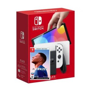 Nintendo Switch (OLED model) White + Гра FIFA 22 Legacy Edition (російська версія) краща модель в Одесі