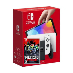 Nintendo Switch (OLED model) White + Гра Metroid Dread (російська версія) краща модель в Одесі