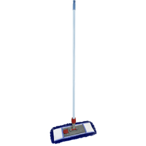 Швабра Wermop 120 см с насадкой Extra Cotton Wet Mop 40 см Синяя (SA0004) ТОП в Одессе