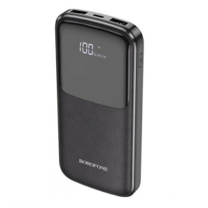 купить Павербанк Borofone Digital Display 10000mAh 2xUSB/Type-C, 3A black