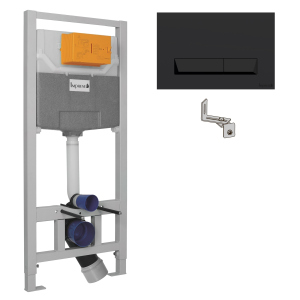 Інсталяція IMPRESE i8122B + панель змиву Pani чорна в Одесі