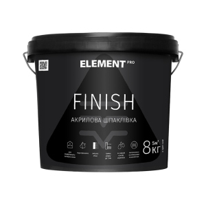 Фінішна акрилова шпаклівка FINISH "ELEMENT PRO" 8 кг ТОП в Одесі