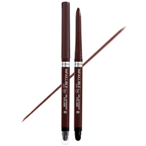 Водостойкий автоматический гелевый карандаш для век L'Oreal Paris Infaillible Grip Liner Brown Denim коричневый 1 г (3600524026660)