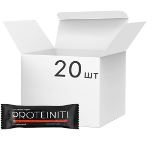Упаковка протеиновых батончиков Proteiniti Ореховый 40 г х 20 шт (14820221410166) ТОП в Одессе