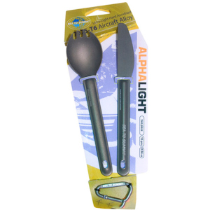 Ніж + Ложка-вилка Sea To Summit Alpha Light Cutlery Set 2pc Knife, Spork ACUTALSET2 (9327868019427) в Одесі