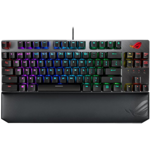 Клавіатура провідна Asus ROG Strix Scope TKL Deluxe Cherry MX Silent Red RGB USB (90MP00N5-BKRA00) ТОП в Одесі