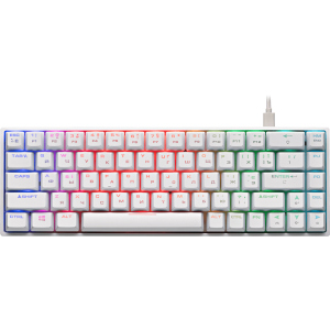 Клавиатура проводная 2E Gaming KG370 RGB 68key Gateron Blue USB White (2E-KG370UWT-BL)