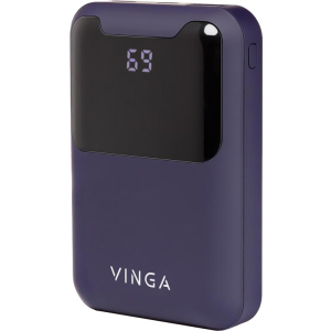 УМБ Vinga Display Soft Touch 10000 mAh Purple ТОП в Одессе