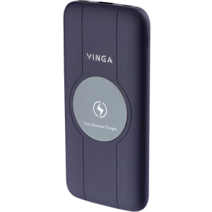 УМБ Vinga Wireless QC3.0 PD Soft Touch 10000 mAh Purple лучшая модель в Одессе