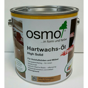 Масло с твердым воском цветное прозрачное OSMO HARTWACHS-ÖL Farbig 3067 - (светло-серое) 0.125 л. в Одессе