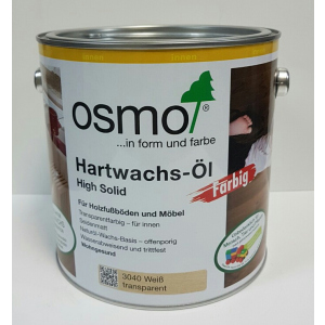 Масло с твердым воском цветное прозрачное OSMO HARTWACHS-ÖL Farbig 3040 - (белое) 0.125 л. ТОП в Одессе