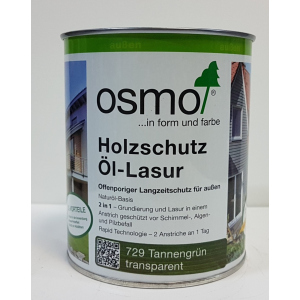 Защитное масло – лазурь OSMO HOLZSCHUTZ ÖL-LASUR 729 (темно-зеленое) 2.5 л. лучшая модель в Одессе