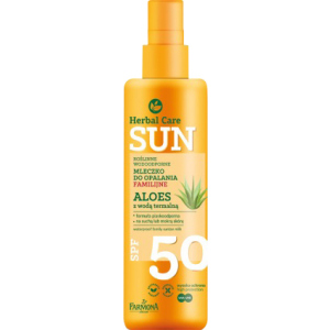 Водостійке молочко для засмаги Farmona Herbal Care Sun SPF 50 200 мл (5900117972830) краща модель в Одесі