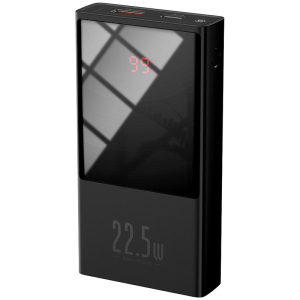 УМБ Power Bank Baseus 1Type-C 1USB Super Mini Digital LCD 22.5W 3A 10000mAh Black (PPMN-A01) лучшая модель в Одессе