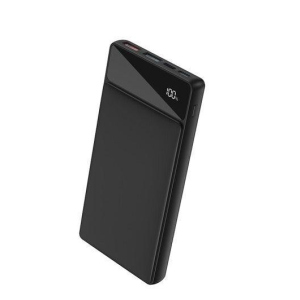 Павербанк с быстрой зарядкой XO-PR132 10000mAh |2USB/microUSB/Type-C/Lightning, 22.5W, 5A, QC/PD| Черный