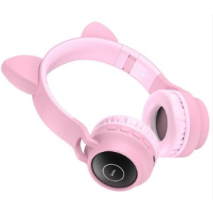 Навушники бездротові Hoco W27 Cat ear pink ТОП в Одесі