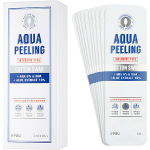 Пилинг-палочки A'pieu Aqua Peeling Cotton Swab Intensive Set 10 шт (8806185777582)