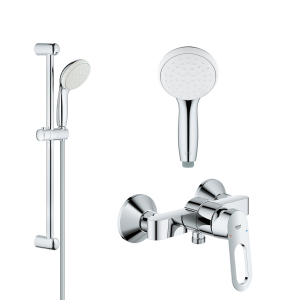 Змішувач для душу з душовим гарнітуром GROHE BauLoop 26129002 (2334000+26162001) ТОП в Одесі