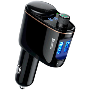 FM Modulator Baseus Locomotive Bluetooth MP3 Vehicle Charger (CCALL-RH01) Black краща модель в Одесі