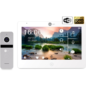 Комплект видеодомофона NeoLight Mezzo HD WF и Solo FHD Silver в Одессе