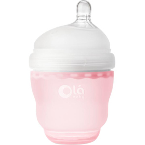 Дитяча силіконова антиколікова пляшечка Olababy GentleBottle Rose Рожевий 120 мл (80450) ТОП в Одесі