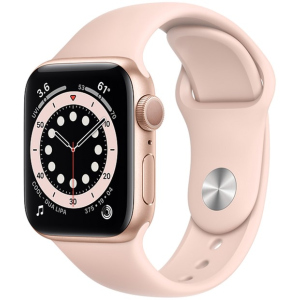 Смарт-часы Apple Watch Series 6 GPS 40mm Gold Aluminium Case with Pink Sand Sport Band (MG123UL/A) в Одессе