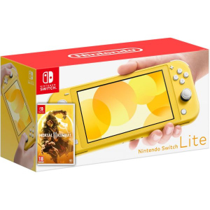 Nintendo Switch Lite Yellow + Гра Mortal Kombat 11 (російська версія) краща модель в Одесі