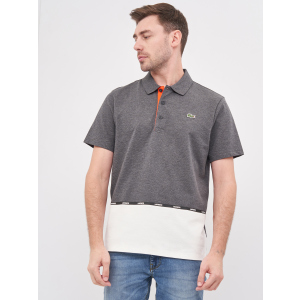 Поло Lacoste YH1539-H17 M (T4) Gray/White (3614039997339) в Одесі