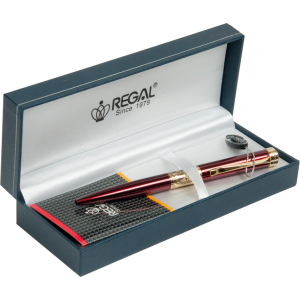 Шариковая ручка Regal в подарочном футляре Бордовая (R35501.L.B) рейтинг
