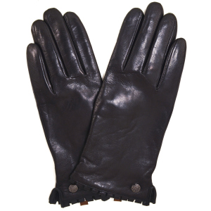 Жіночі рукавички шкіряні Sergio Torri 580 ш6.5 Чорні (2000000021621) в Одесі