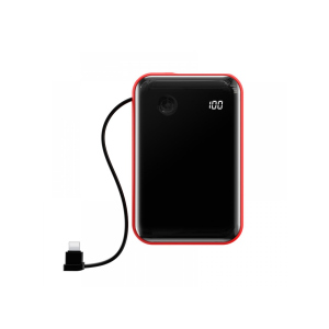 Портативна батарея 10000 mAh BASEUS MINI S DIGITAL DISPLAY 3A POWER BANK RED краща модель в Одесі