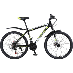 Велосипед Champion Spark 29" 19.5" Black-neon yellow-white (29ChWS21-003251) краща модель в Одесі