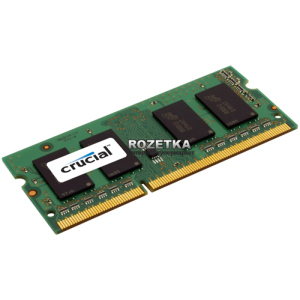 Оперативна пам'ять Crucial Micron SODIMM DDR3L-1600 4096MB PC3-12800 (CT51264BF160B) ТОП в Одесі