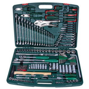 Набір інструментів Hans Tools 1/2" та 1/4" 158 предметів (TK-158V) краща модель в Одесі