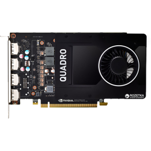 PNY PCI-Ex NVIDIA Quadro P2000 5GB GDDR5 (160bit) (4 x DisplayPort) (VCQP2000-PB) надежный